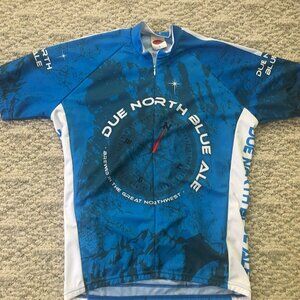 World Jerseys Due North Blue Ale Men's Cycling Jersey Large